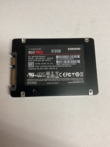 Samsung 860 pro 512gb ssd - pro,