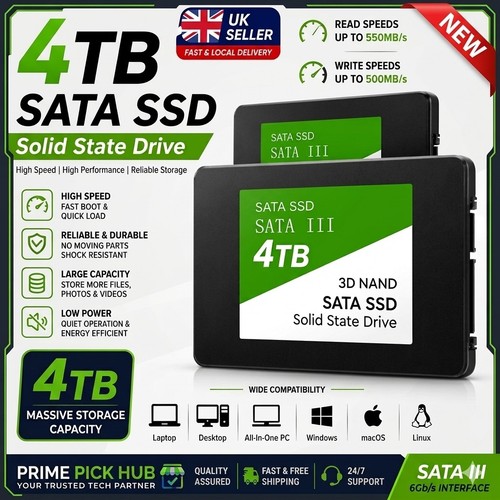 4tb ssd sata - drive, disk
