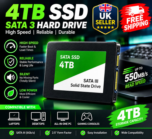 4tb ssd sata hard - sata, drive