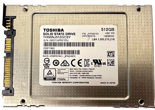 Toshiba 512gb solid state - solid,